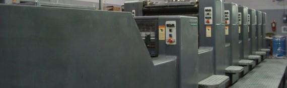 Industrial offset printing press